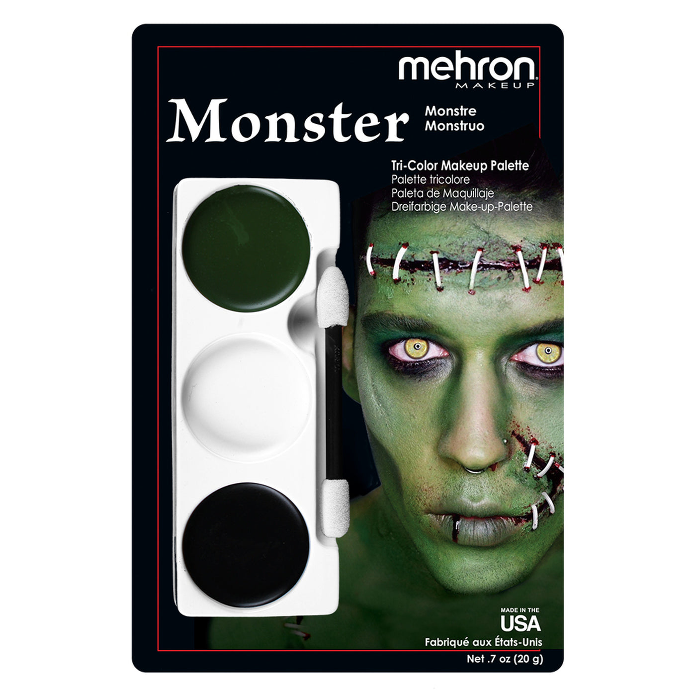 Mehron Monster Tri Colour Make Up Palette - Costumes & Lingerie Australia