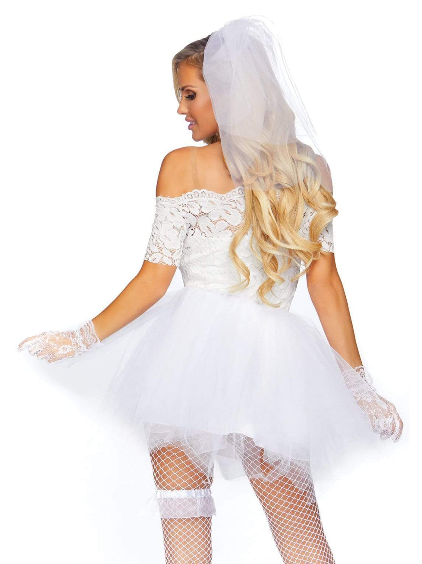 Tiffany Blushing Bride of Chucky Womens Sexy White Wedding Costume