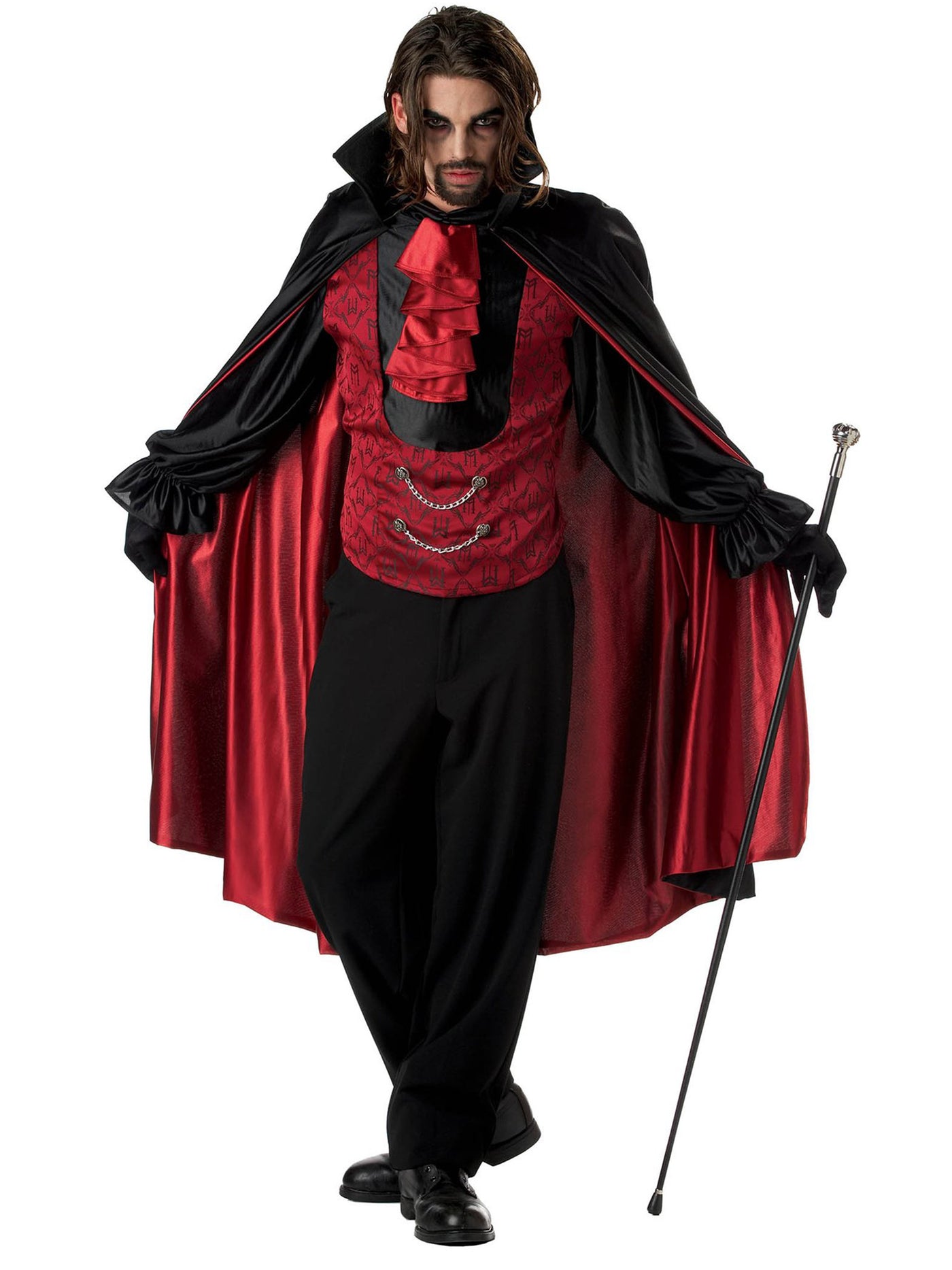 Count Bloodthirst Mens Classic Dracula Halloween Vampire Costume - Shop Fortune Costumes Lingerie