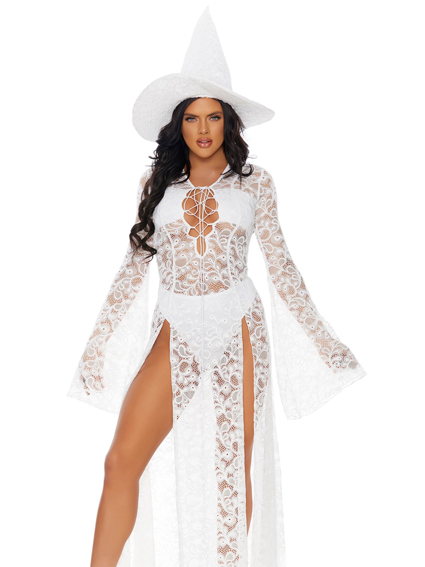 What a Witch White Wicker Sexy Witch Costume