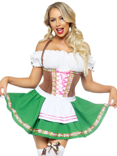 Gretchen Sexy Oktoberfest Beer Maid Costume - Shop Fortune Costumes Lingerie