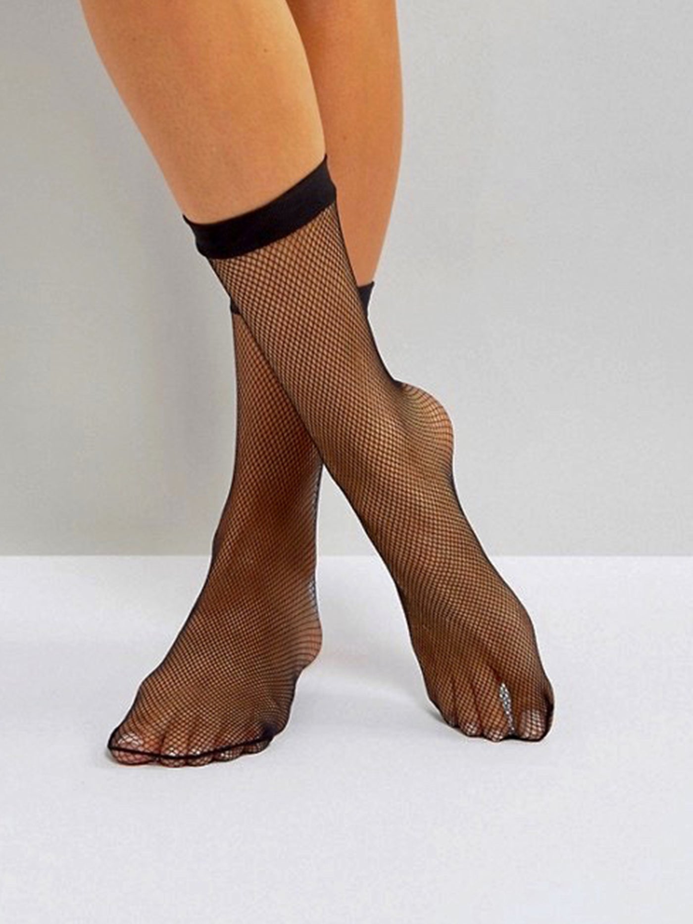 Black Fishnet Ankle Socks - Shop Fortune Costumes Lingerie