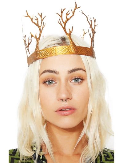 Gold Metal Fantasy Crown Costume Accessory - Shop Fortune Costumes Lingerie