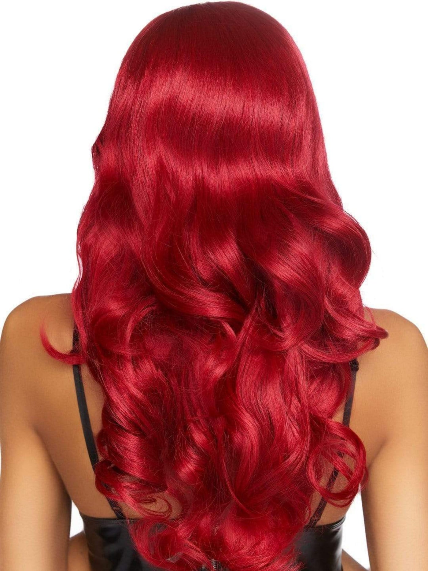 Red Long Wavy Costume Wig With Bangs