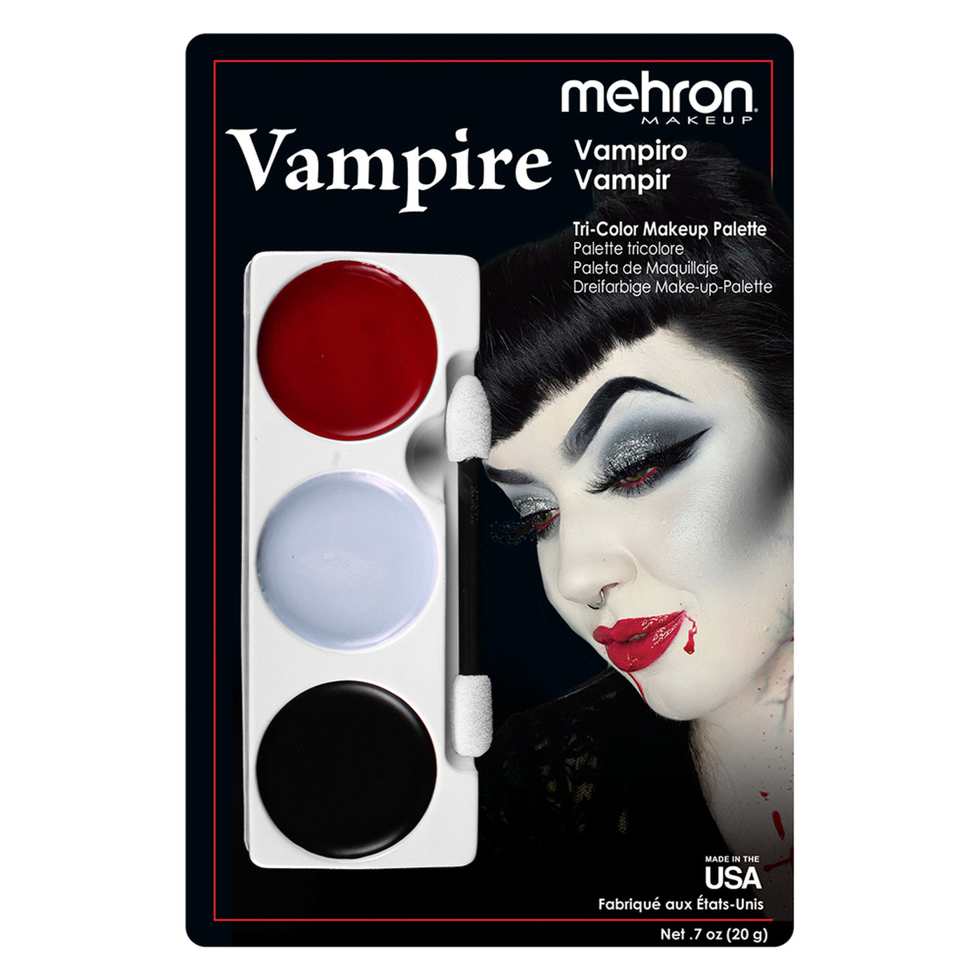 Mehron Vampire Tri Colour Make Up Palette - Costumes & Lingerie Australia