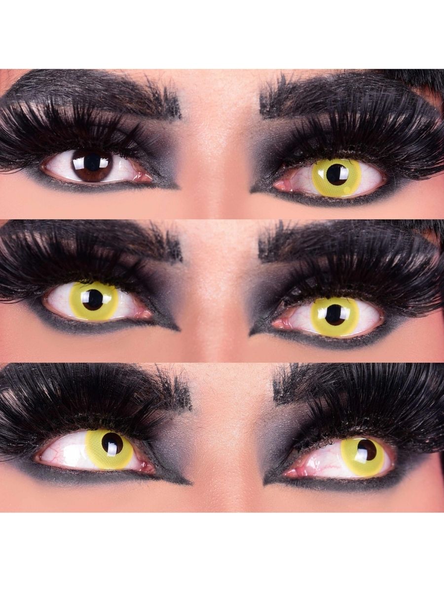 Primal Raven Yellow Costume Coloured Contact Lenses