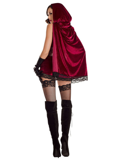 Womens Sexy Red Riding Hood Gothic Velvet - Shop Fortune Costumes Lingerie