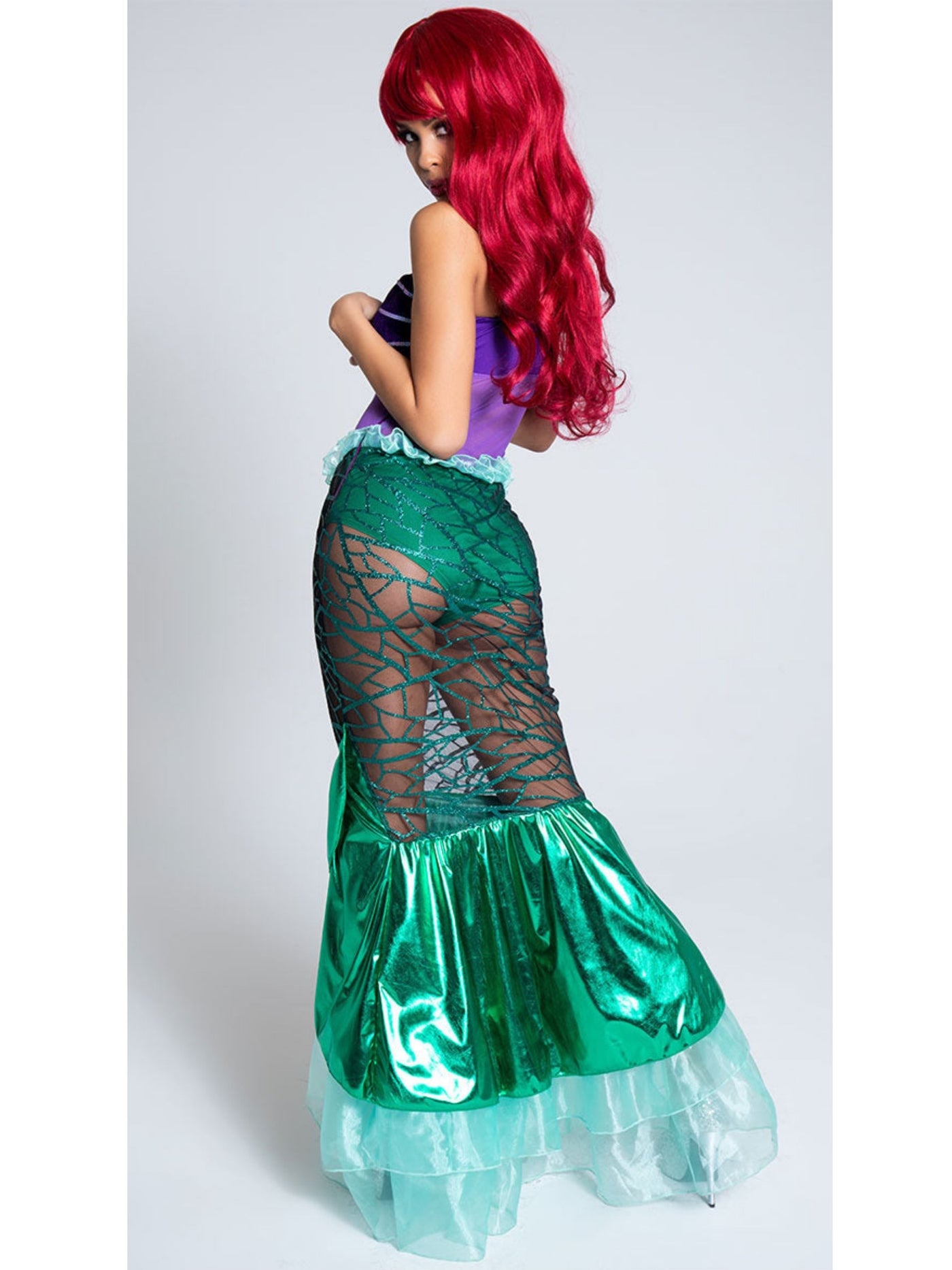 Under The Sea Sheer Ariel Deluxe Mermaid Costume