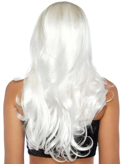 Storm Long White Wavy Women's Wig