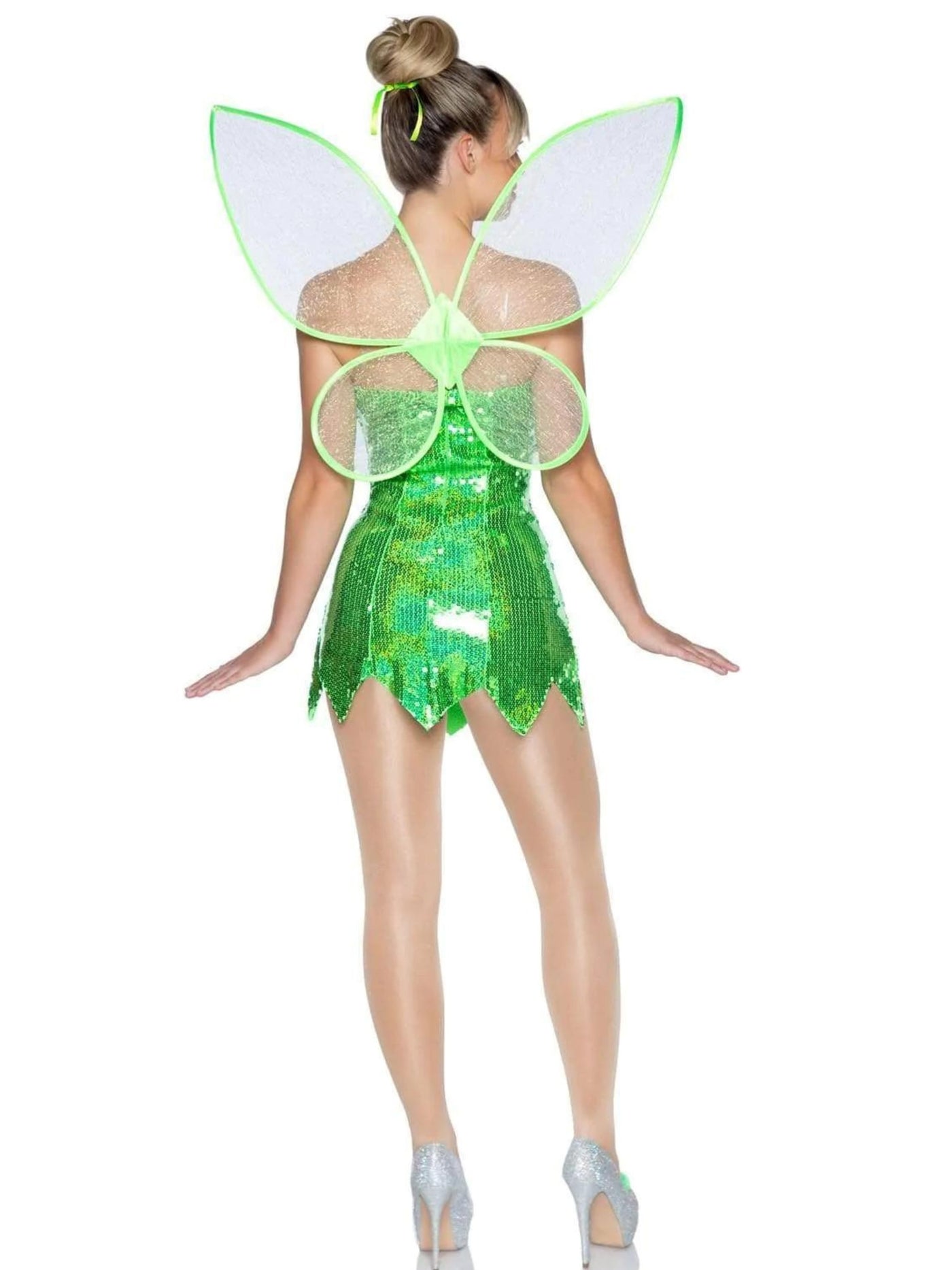 Deluxe Sparkly Green Fairy Womens Tinkerbell Costume