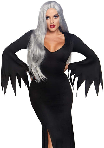 High Slit Floor Length Bodycon Gothic Dress Halloween Costume