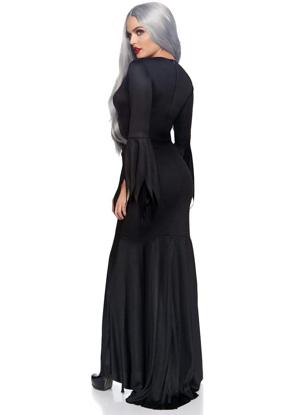 High Slit Floor Length Bodycon Gothic Dress Halloween Costume