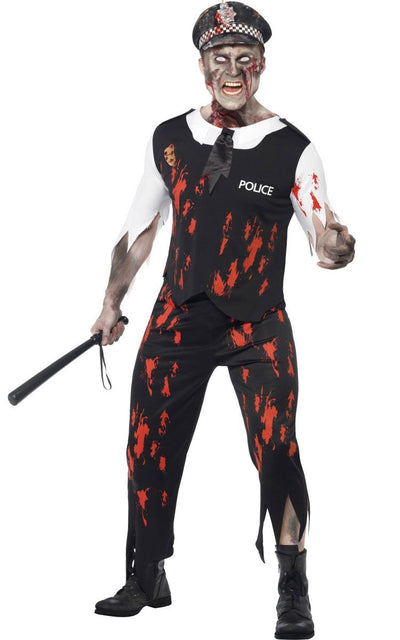 Mens Zombie Policeman Costume