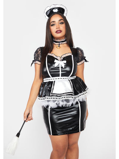 Womens Plus Size Sexy Mistress French Maid Costume - Shop Fortune Costumes Lingerie
